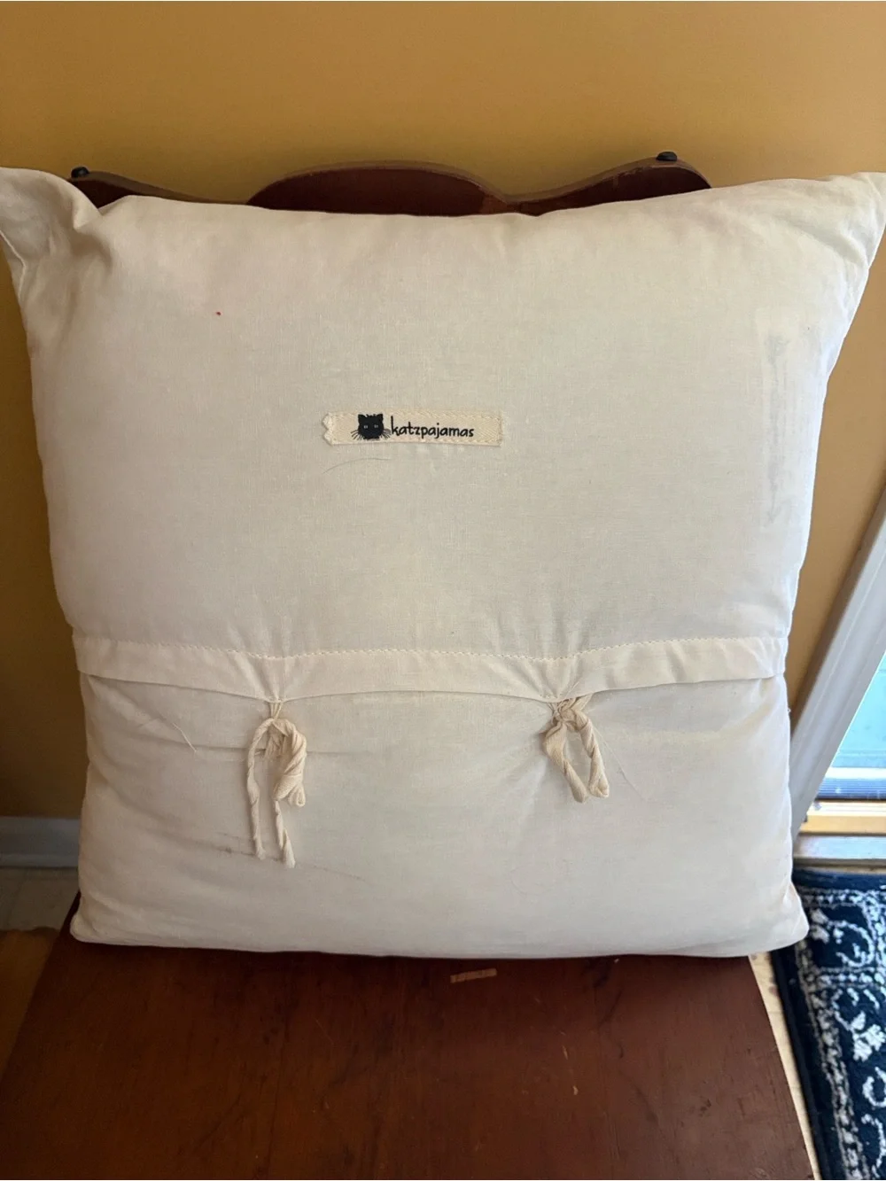 Katzpajamas Peacock Throw Pillow